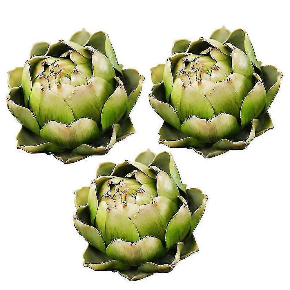 Realistic Green Artichoke Decor Set
