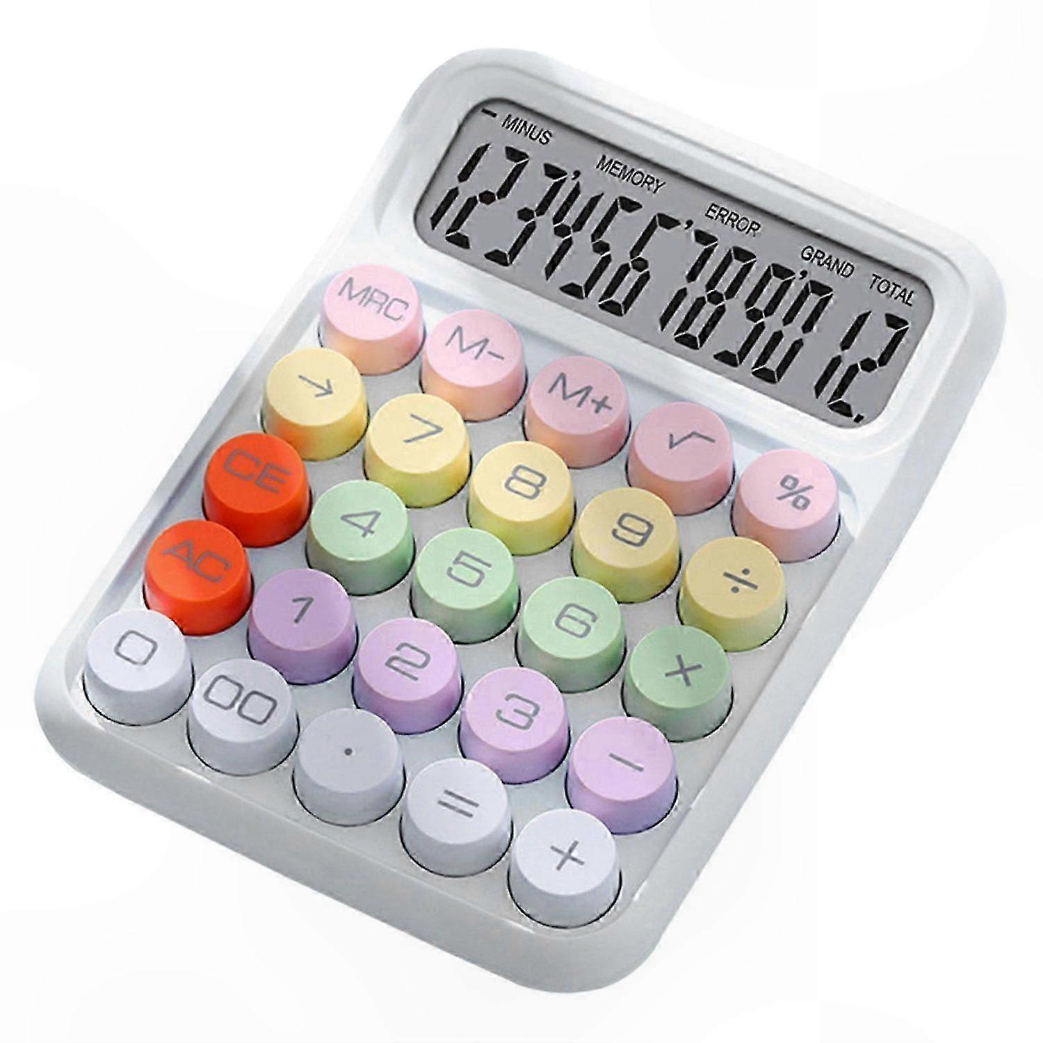 Large LCD Display Calculator with Mechanical Keys and Intuitive Design