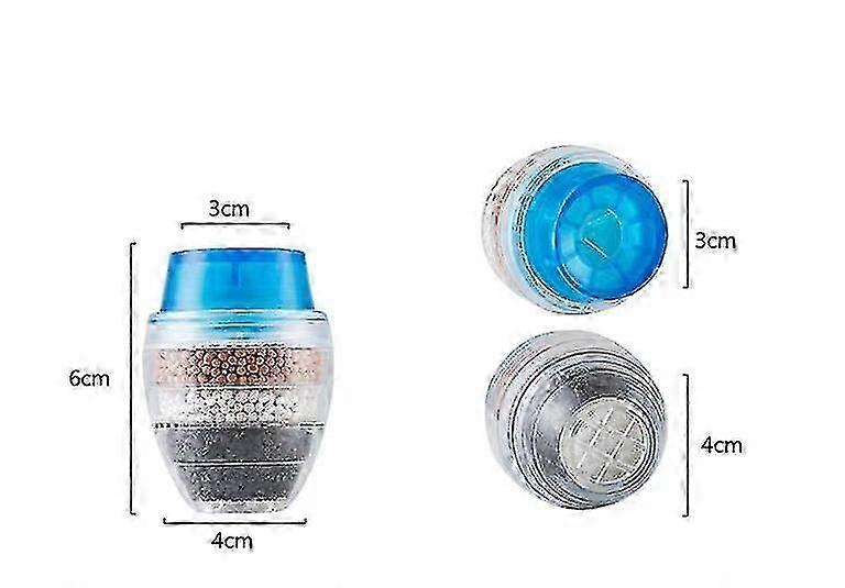 3pcs Activated Carbon Faucet Filter