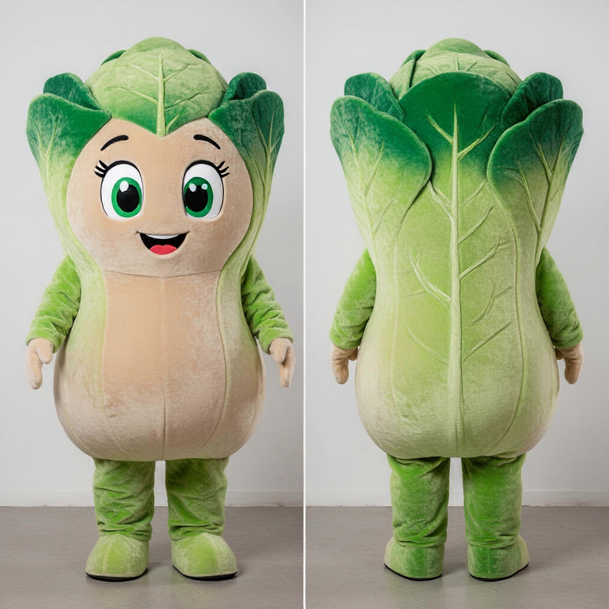 MASTICOT Beige Velvety Cabbage Mascot