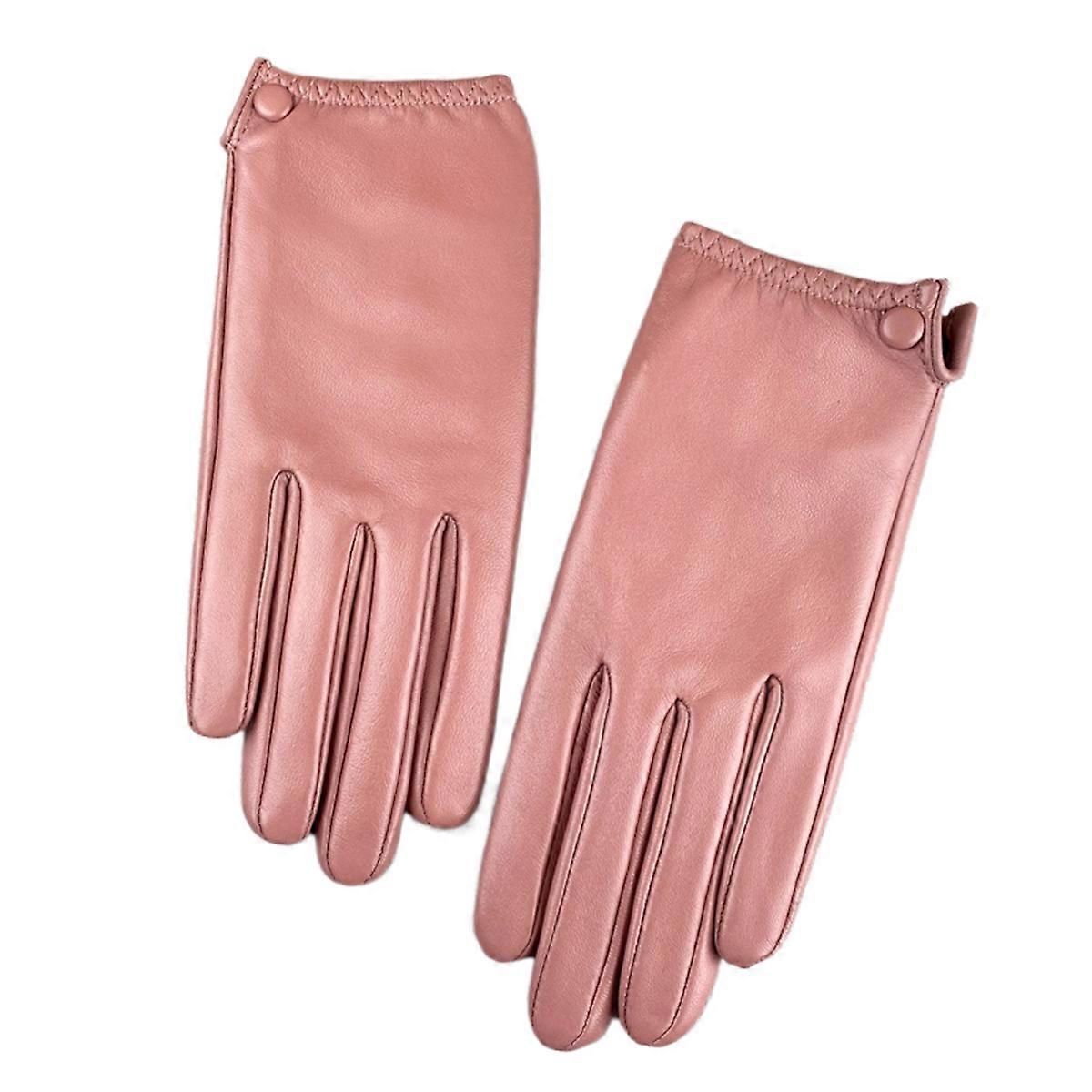 Genuine Leather Touchscreen Gloves Warm Windproof