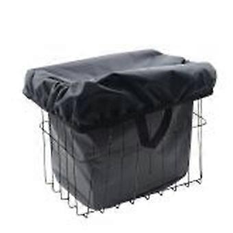 Outdoor electric bicycle basket lining 210D Oxford cloth universal bicycle basket rain cover black_42*33*25cm1215