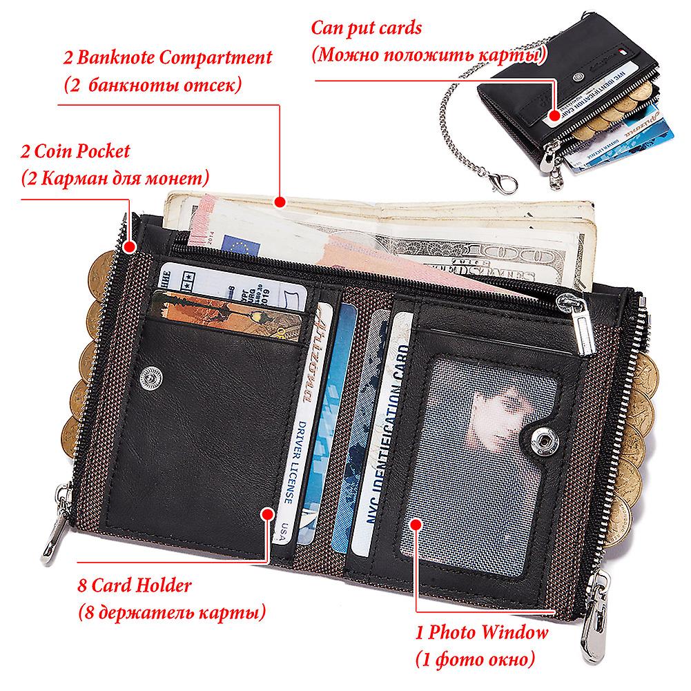 Men Wallets Genuine Leather Small Money Bag Luxury Design Dollar Price Men Thin Wallet With Coin Pocket Quality