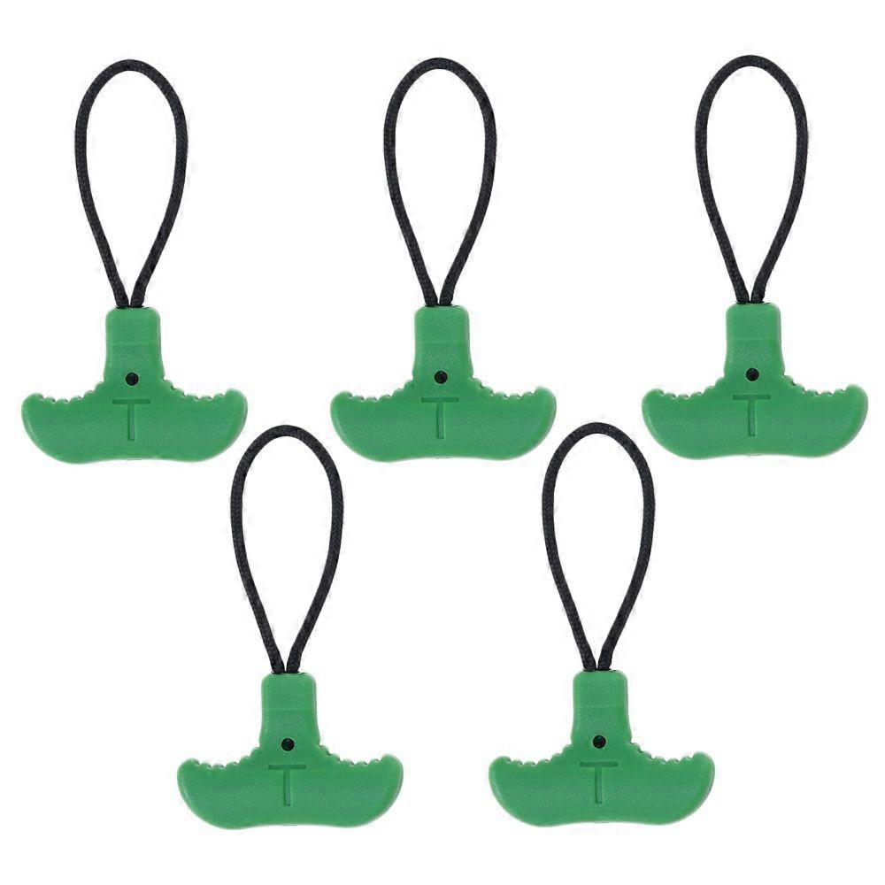 5Pcs Durable Tent Clothing Puller Replacement Pull Fixer Backpack Zipper T-shaped Zipper
