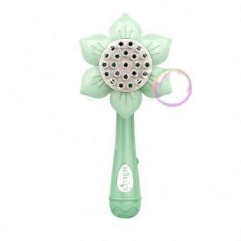 Electric Bubble Gun 23Holes Sunflower Shower Shape Gatlin Bubble Machine Kid Toy