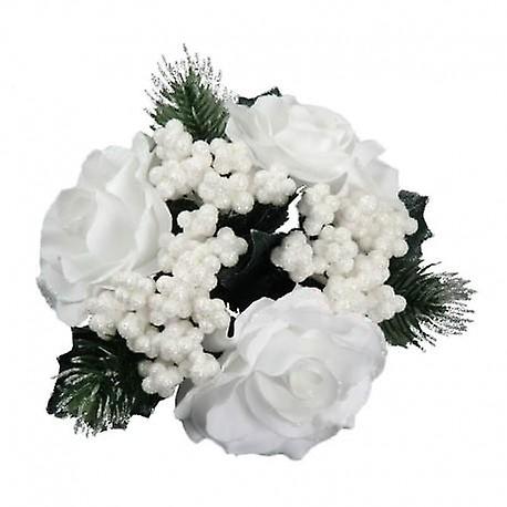 Candle cuff roses and frosty berries, for crown candles from Swerox