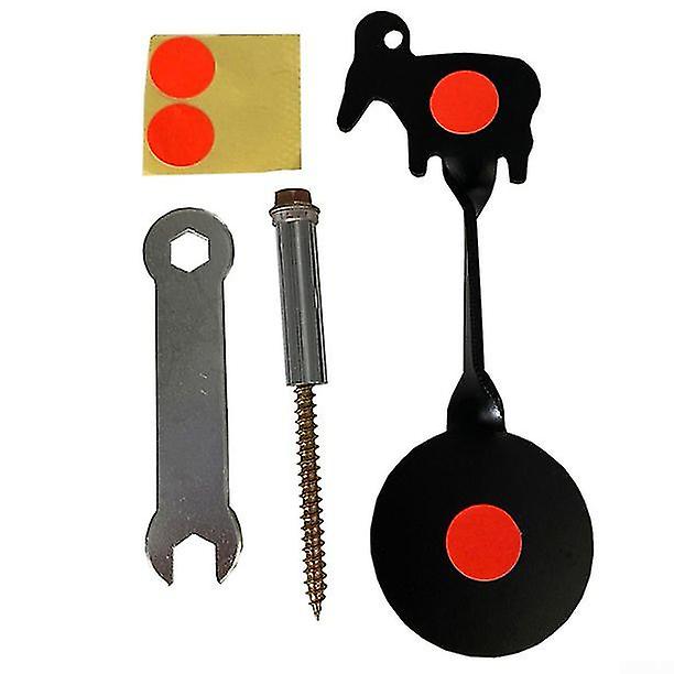 Stainless Steel Metal Practice Target, Shooting Target Bullseye Spinning Targets For Hunting Reactive