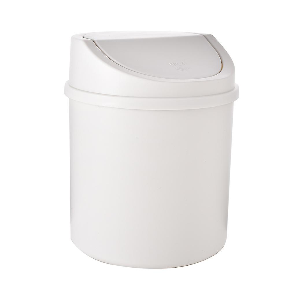 Countertop Mini Trash Can Swing Removable Lid Cover Table Trash Can