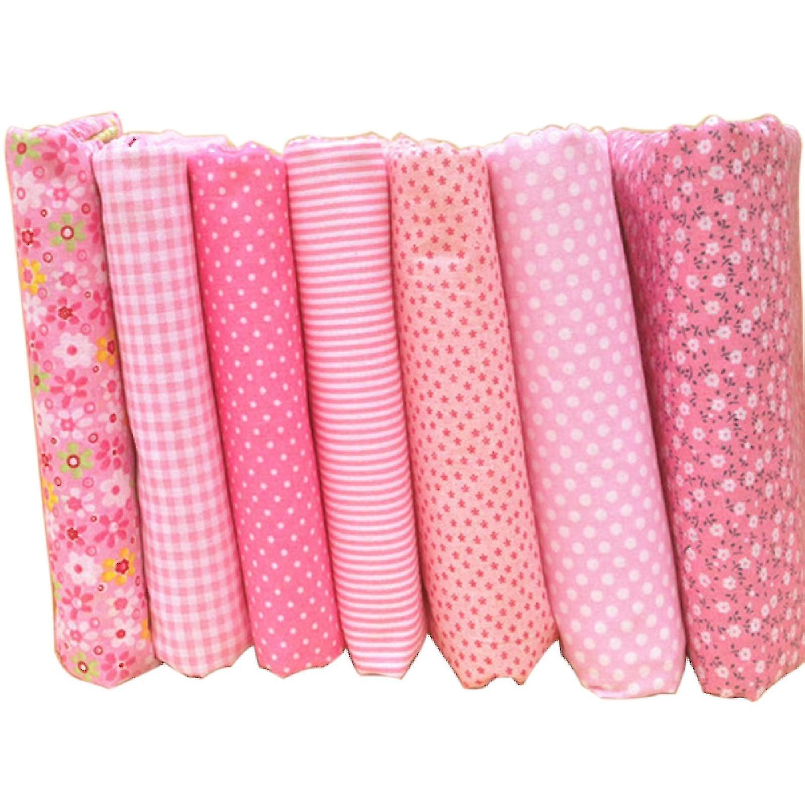 7pcs / set Tissu de coton Couture différents Motif Tissu Patchwork Quilting Ensembles de tissu pour la couture à la main