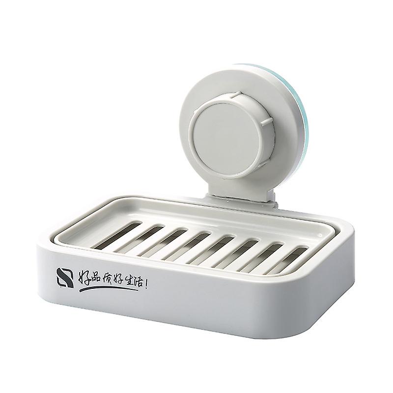 Suction Cup Soap Dish No Drilling & Reusable 1 Second Installation Soap Dish