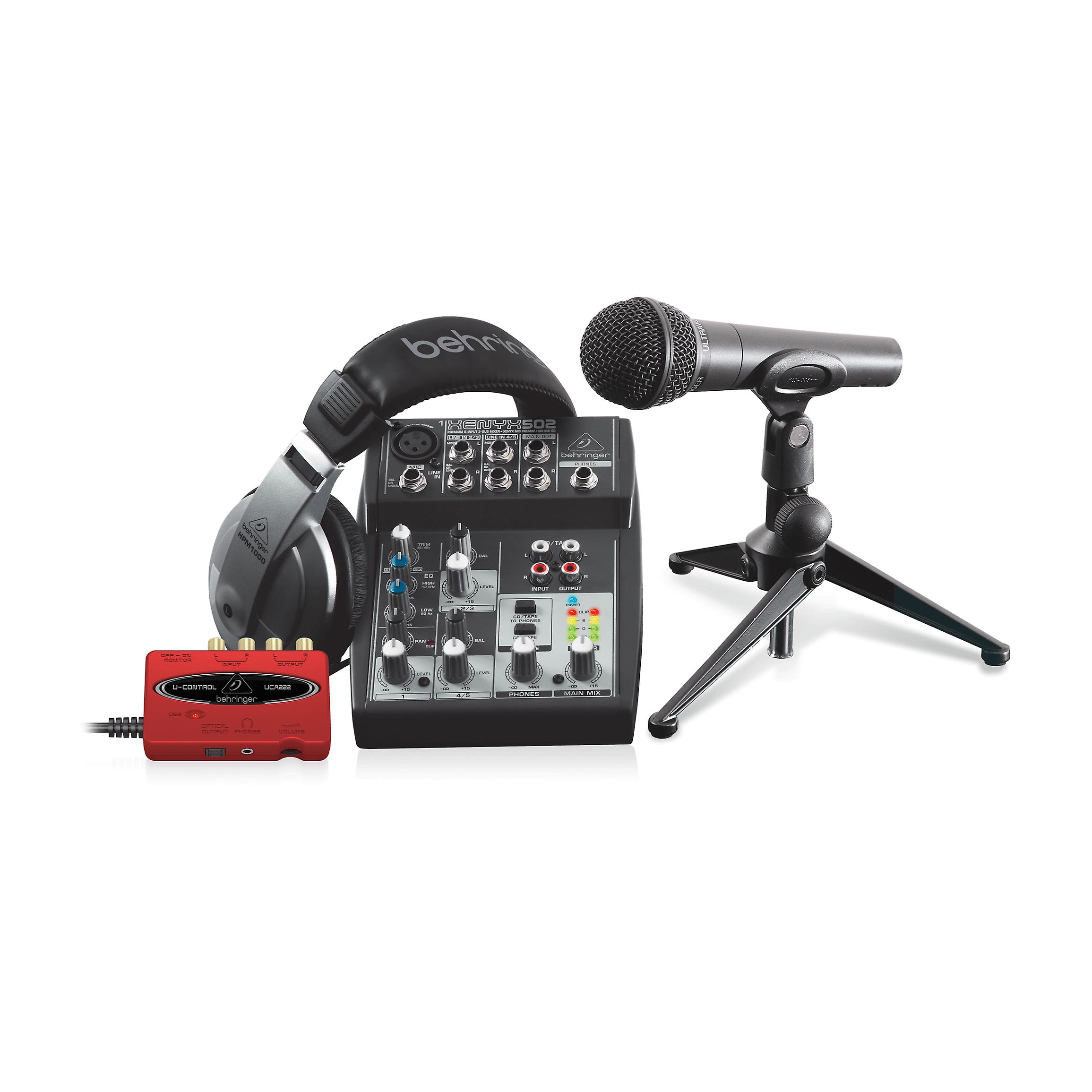 Behringer Podcastudio Recording Set With Usb/audio Interface For Podcasting,music Production And Digital Home Recording