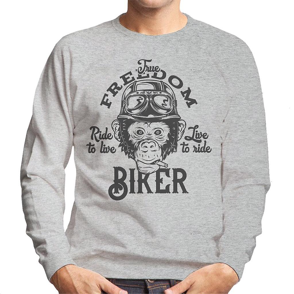 Freedom Biker Monkey Men ' s pulóver