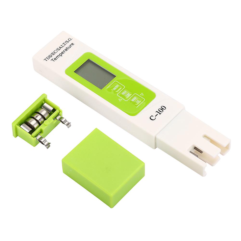 C-100 5 in 1 Salinity TDS EC Seawater Tester Multifunction Water Quality Tester with Backlight