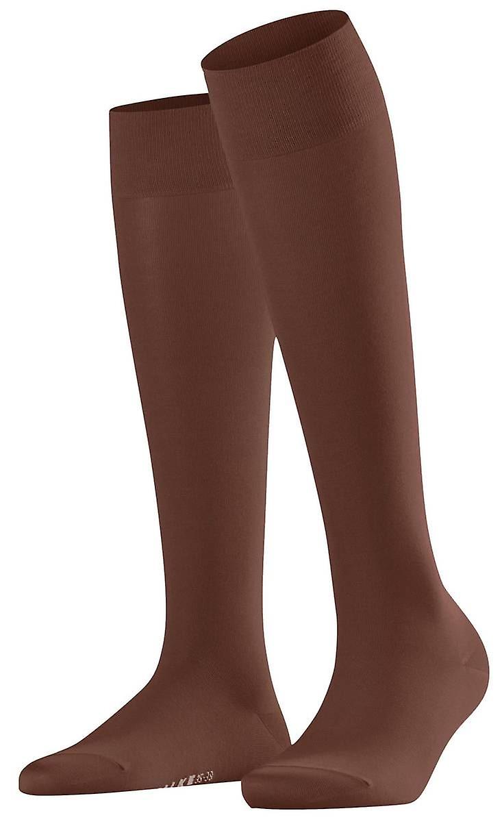 Falke Cotton Touch Knee High Socks - Brandy Brown