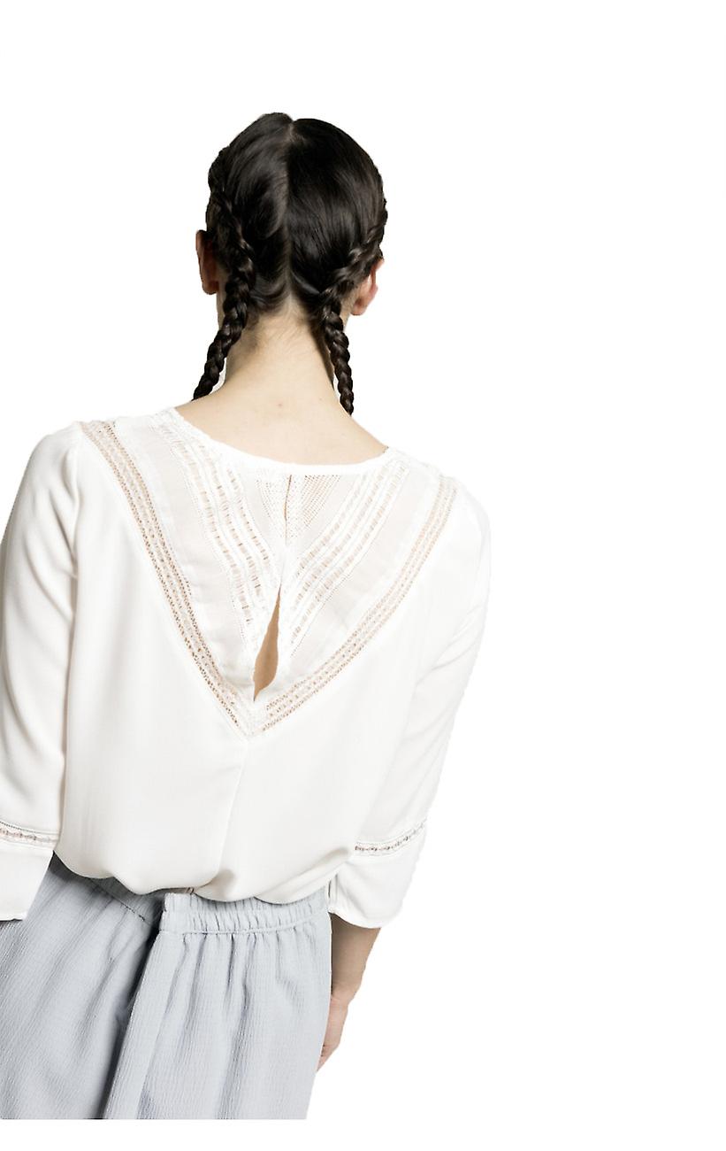 Grace and Mila Marc V shaped Lace Back Blouse
