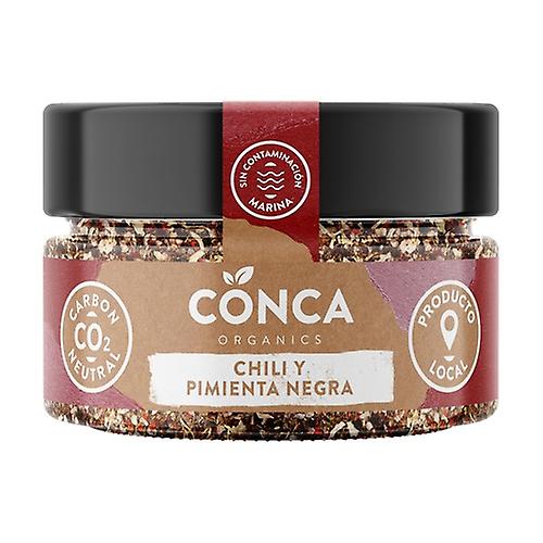 Salt flakes with chili and pepper Eco 60 g