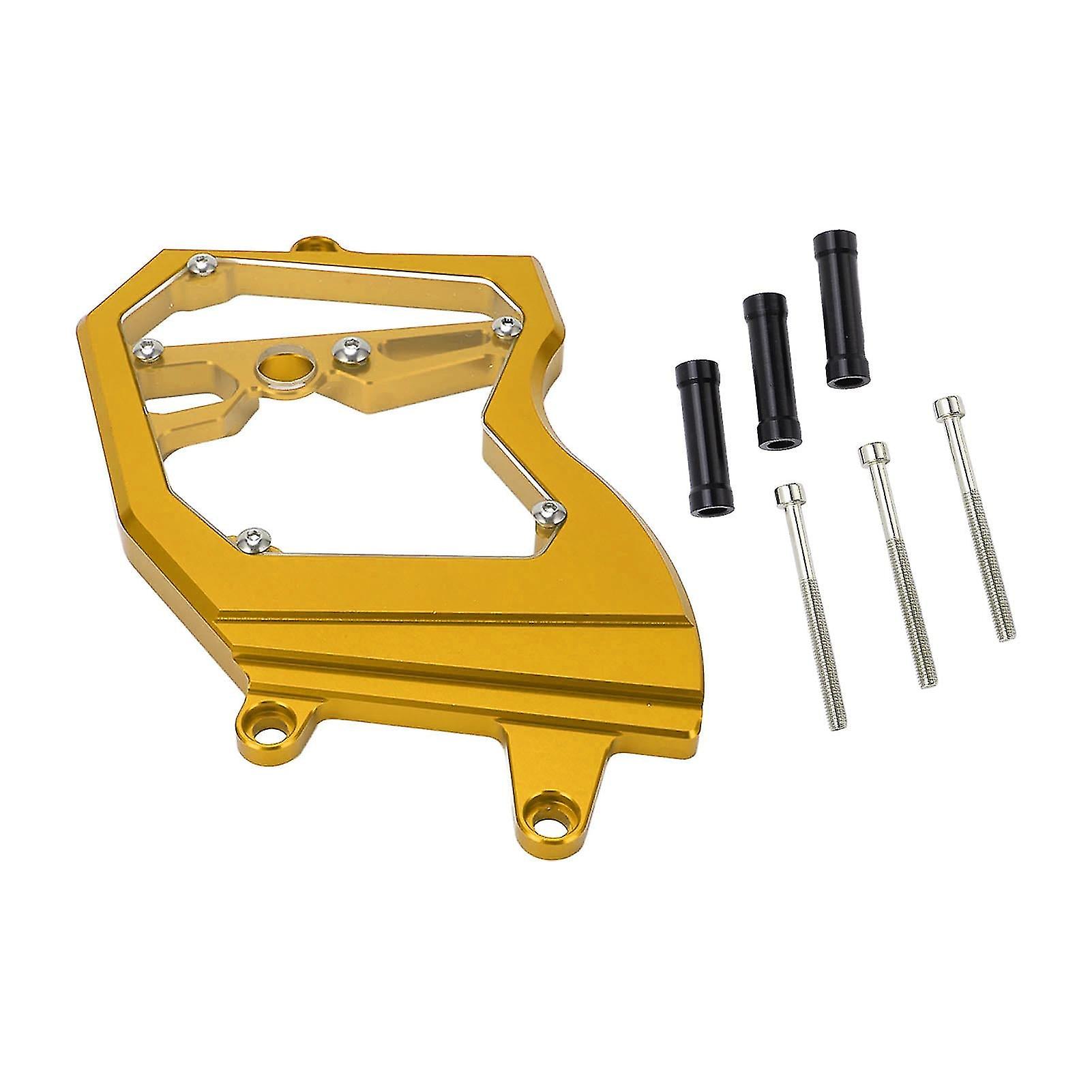 כיסוי רקטה קדמי cnc שרשרת סגסוגת אלומיניום מגן מגן אופנוע החלפת זיקוק עבור Zx6r 2009זהב