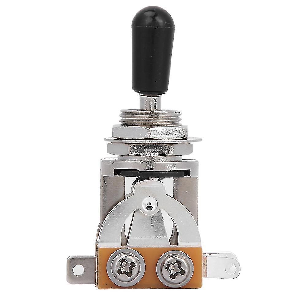 3 Way Guitar Toggle Switch Pickup Selector for Electric Guitar, Replacement Part for Guitar Learner Player Black