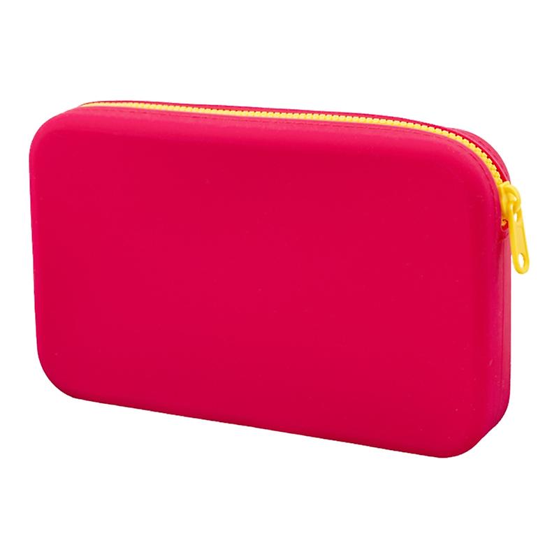 Roadoor Sac de rangement cosmétique en silicone Imperméable à l’eau Lisse Fermeture à glissière Orga