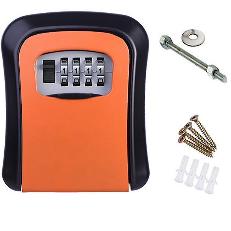 Secure 4-Digit Wall Mounted Key Lock Box | Durable Aluminum, Multifunctional Storage