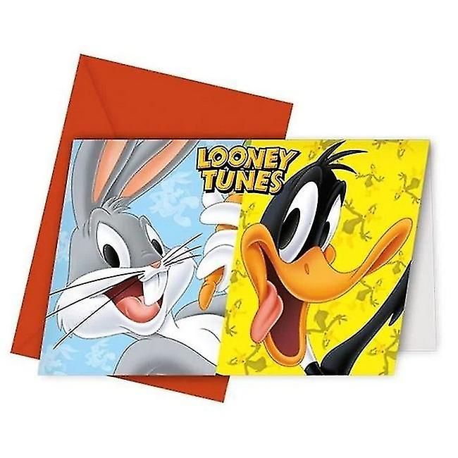 Looney Tunes Characters Invitations (Pack of 6)