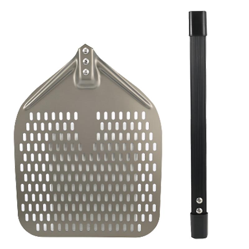 Perforated Pizza Shovel with Alloy Handle Aluminum Alloy Professional Pizza Paddle Practical Kitchen