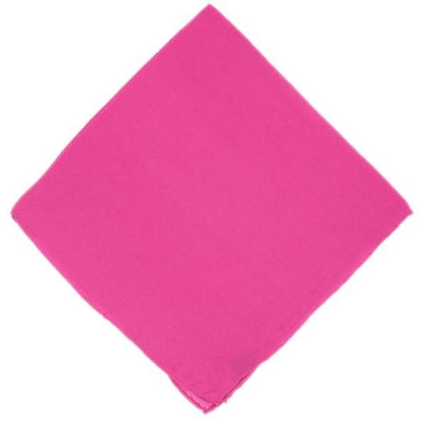 Michelsons of London Plain Silk Handkerchief - Fuchsia Pink