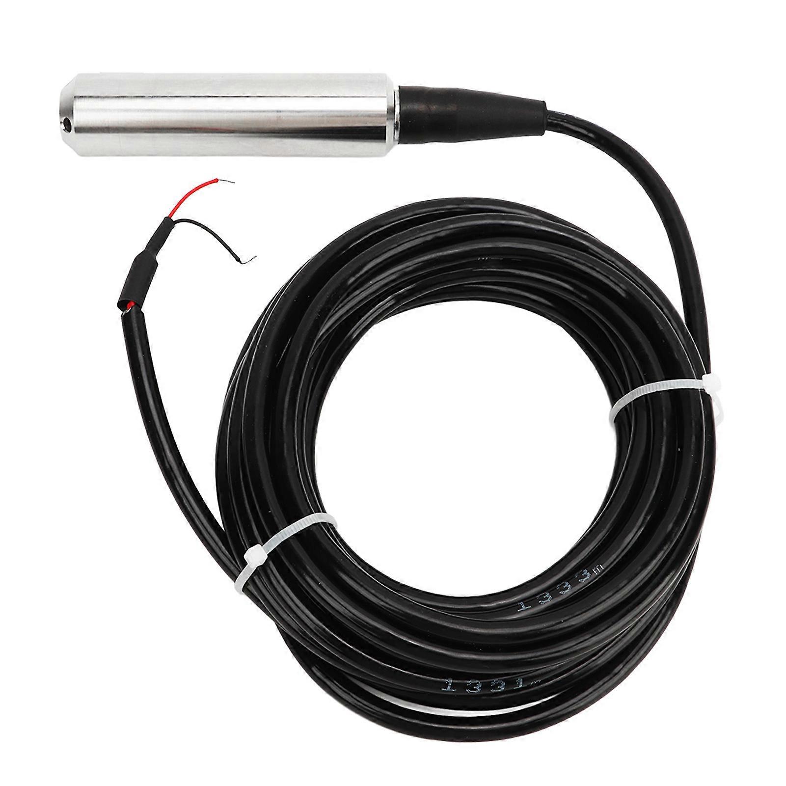 Throw in Type Liquid Level Transmitter Accurate Stable 4 to 20mA Output 5 Meter Cable Water Level Sensor 24VDC 0 to 3m / 0 to 9.8ft