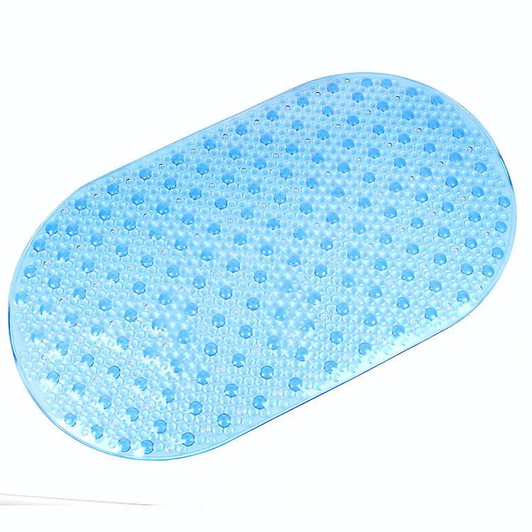 Non-slip Gloss Bath Mat 39x69 Blue
