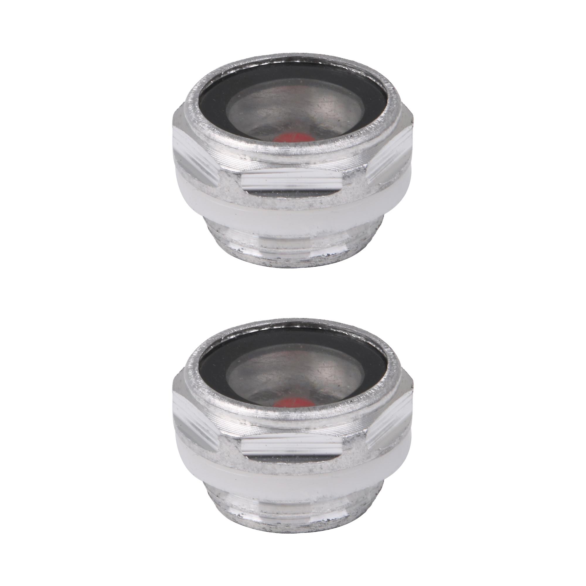 2 x G1/2Inch Threaded Zinc Alloy Metal Air Compressor Oil Level Sight Glass Window