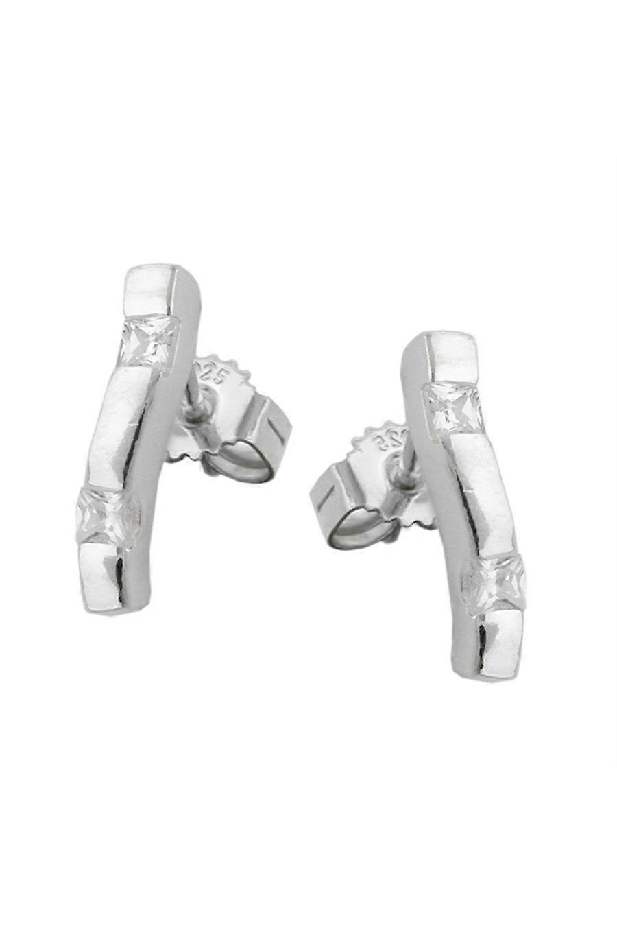 Stud Earrings Zirconia Silver 925 - Gl92635