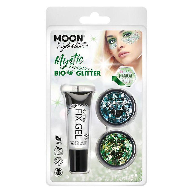 Moon Glitter Mystic Bio Chunky Mixed Colours Clamshell, 3g - Fix Gel Two Set G29215
