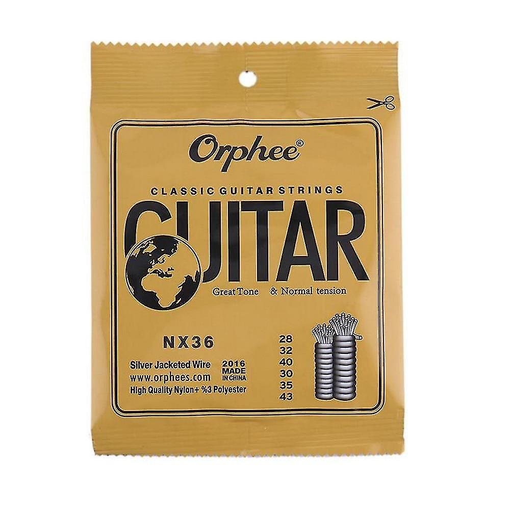 NX36 Orphee Guitar Strings Nylon Nx Series Classical Acoustic Plated Wire Hard &