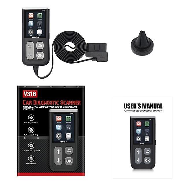 Car Fault Diagnostic Tool Bluetooth Obd2 Eobd Code Reader Engine Fault Removal With Brake, Distance, Acceleration Test
