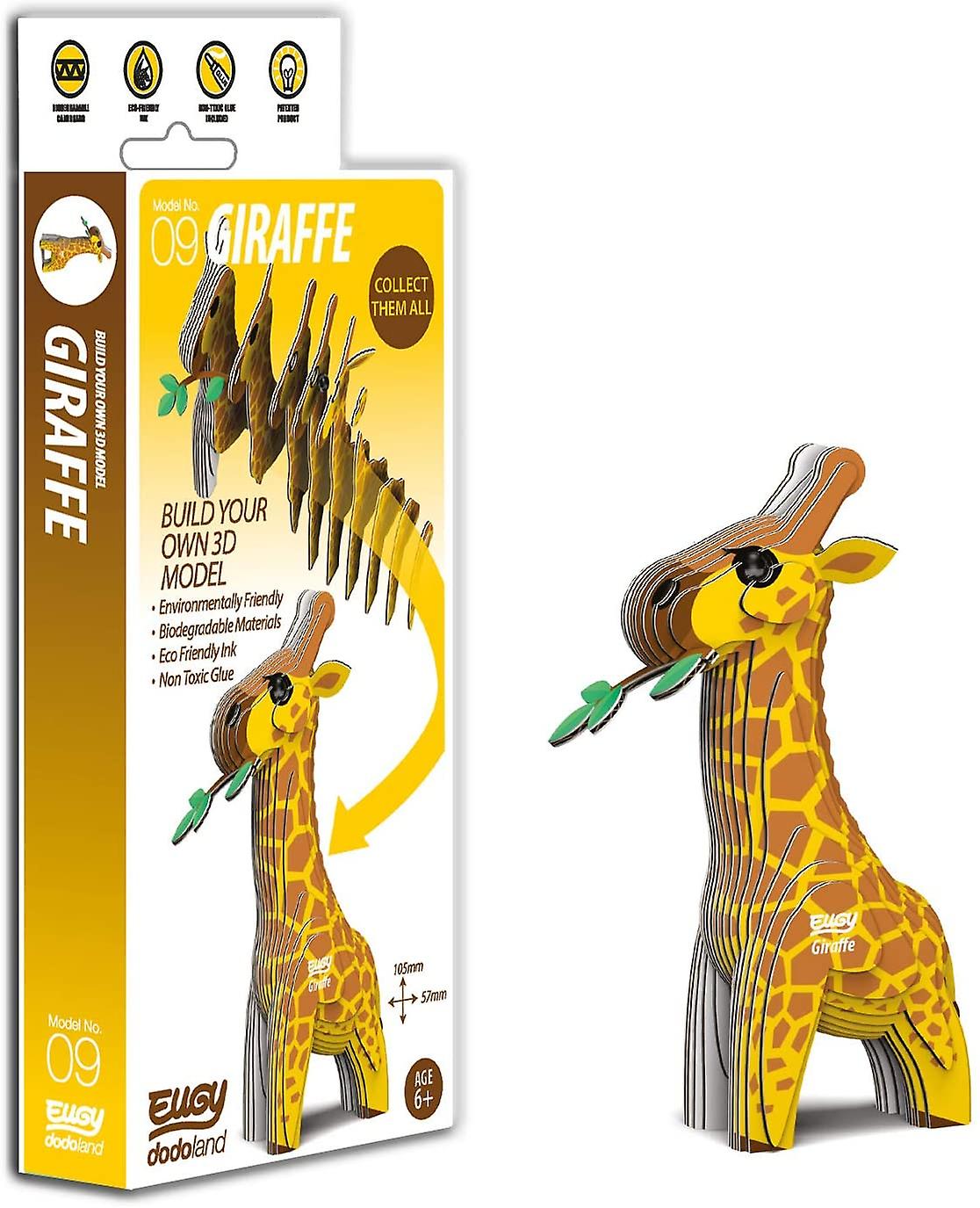 EUGY Giraffe 3D Craft Kit