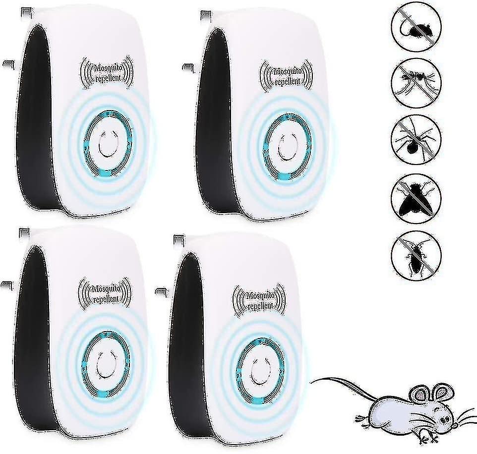 4 Pack Ultrasonic Insect Repeller, Upgraded Electronic Insect Repeller Wanke
