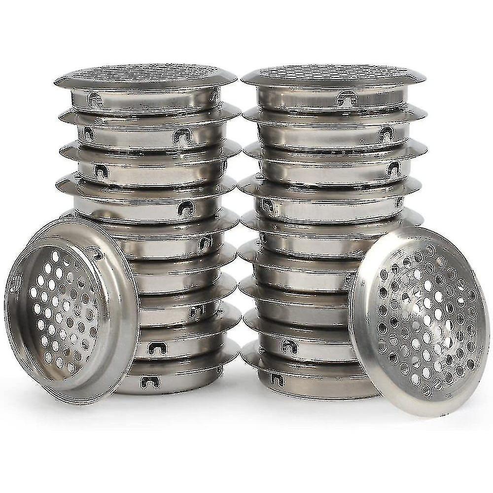 50 stykker ventilationsgitter rustfrit stål ventilationshul