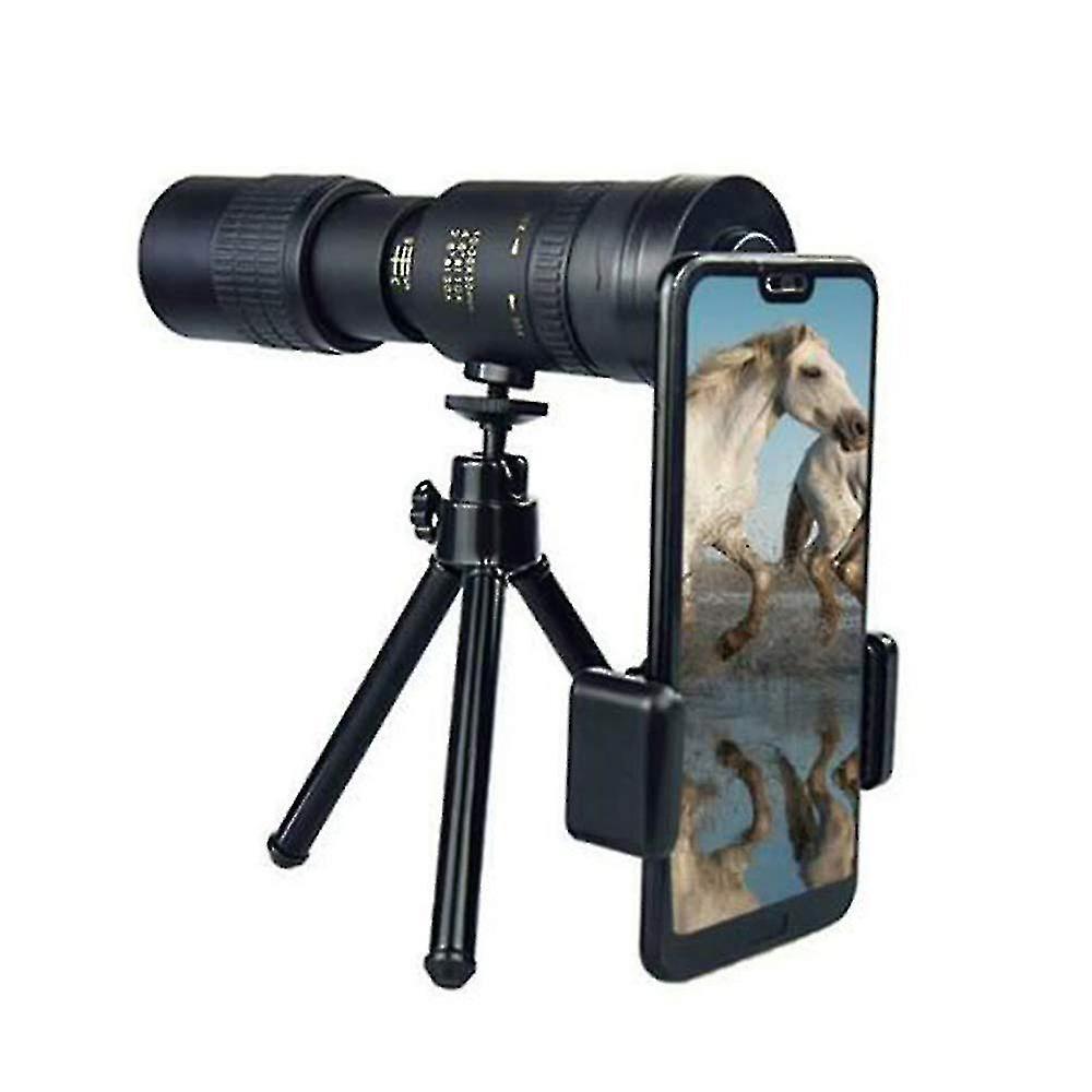 Single-pass Monocular Telescope  Compatible With Smartphones