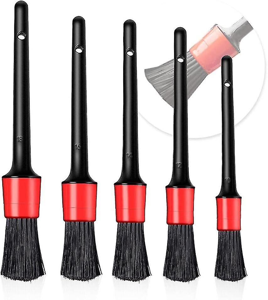 Detailing Brush, 5pcs Auto Detailing Brush Set, Cleaner Brush Set, Brush for Car Motorcycle Automoti
