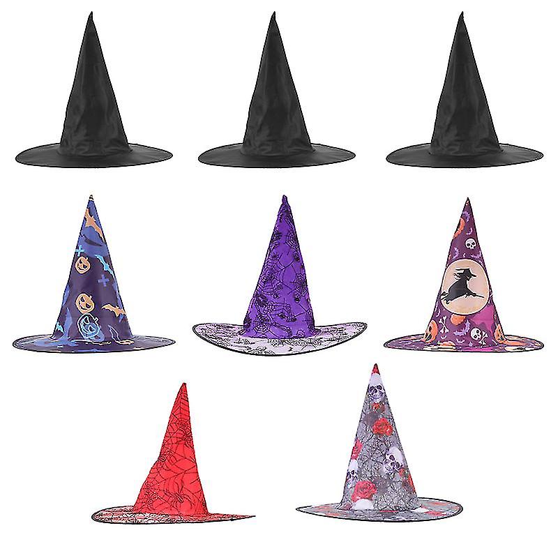 8pcs Halloween Hats For Halloween Decorations