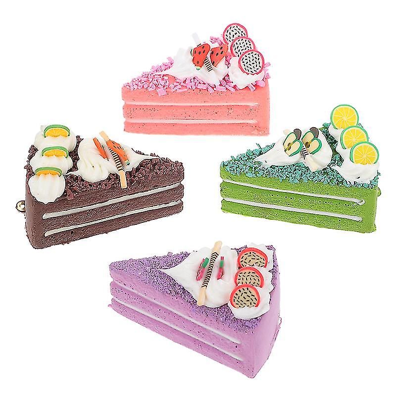 4pcs Pu And Pvc Cake Models