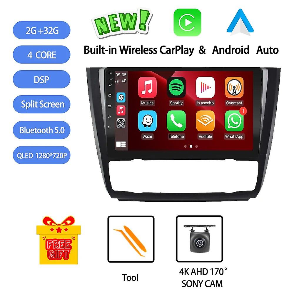 Android 13 For Bmw 1 Series E81 E82 E87 E88 2004 - 2011 Car Radio Stereo Multimedia Video Player Gps Carplay Head Unit Wifi Bt