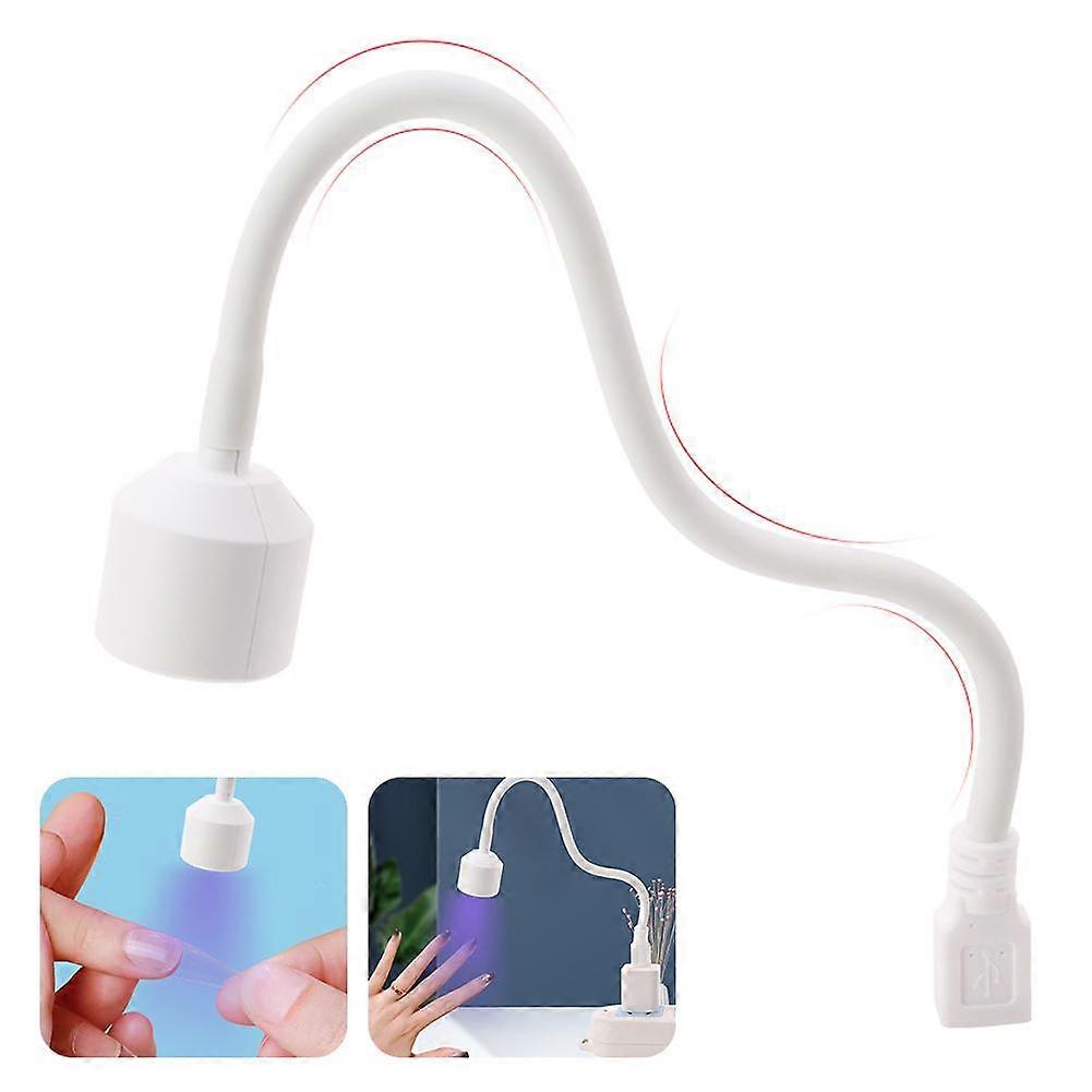 USB Nail Dryer Lamp Portable Quick Drying LED Light For Nail Art Home Manicure Safe Energy Efficient Universal White
