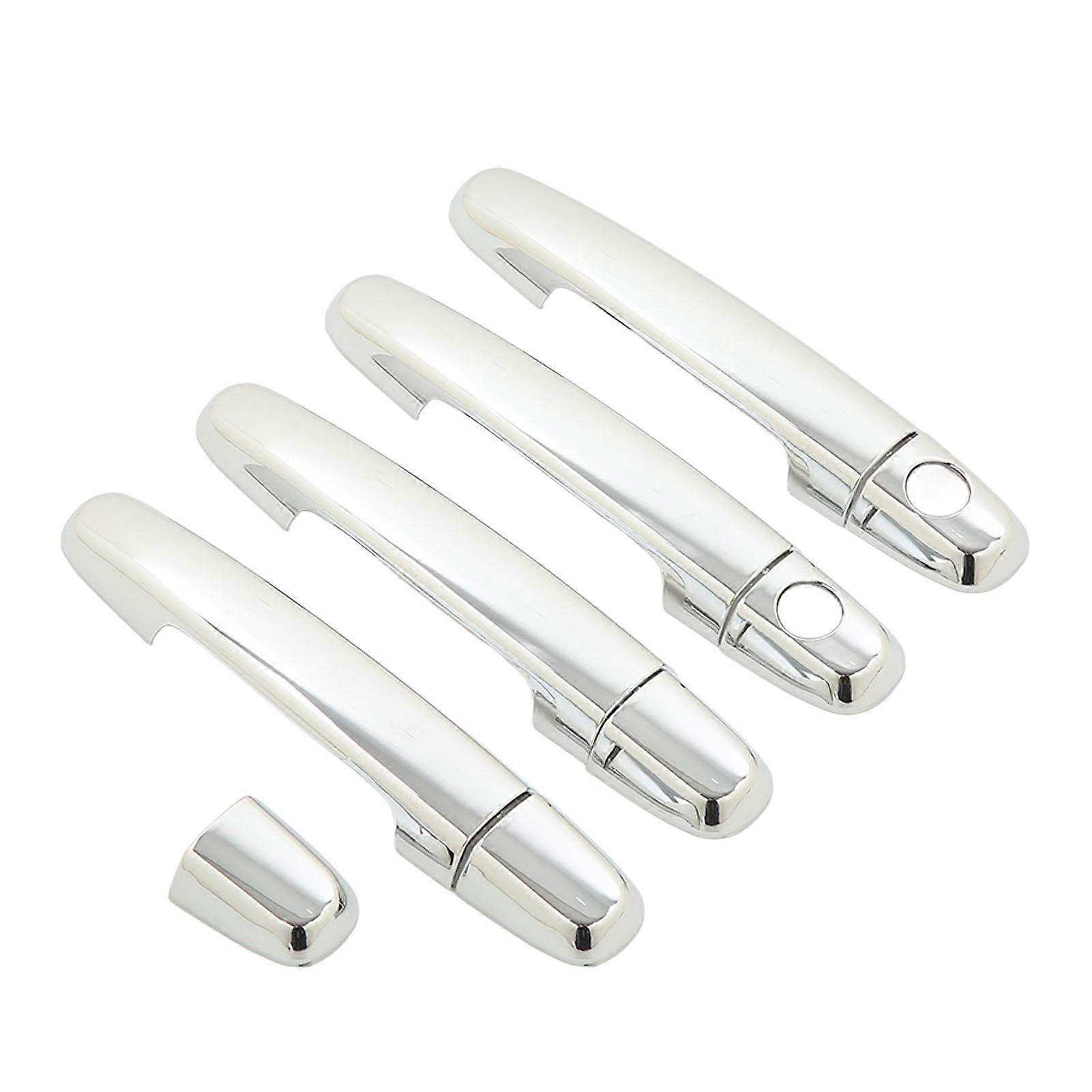 8 Pcs Car Exterior Door Handle Cover ABS Chrome Door Protector with Keyhole for Camry 0206 NO.06136