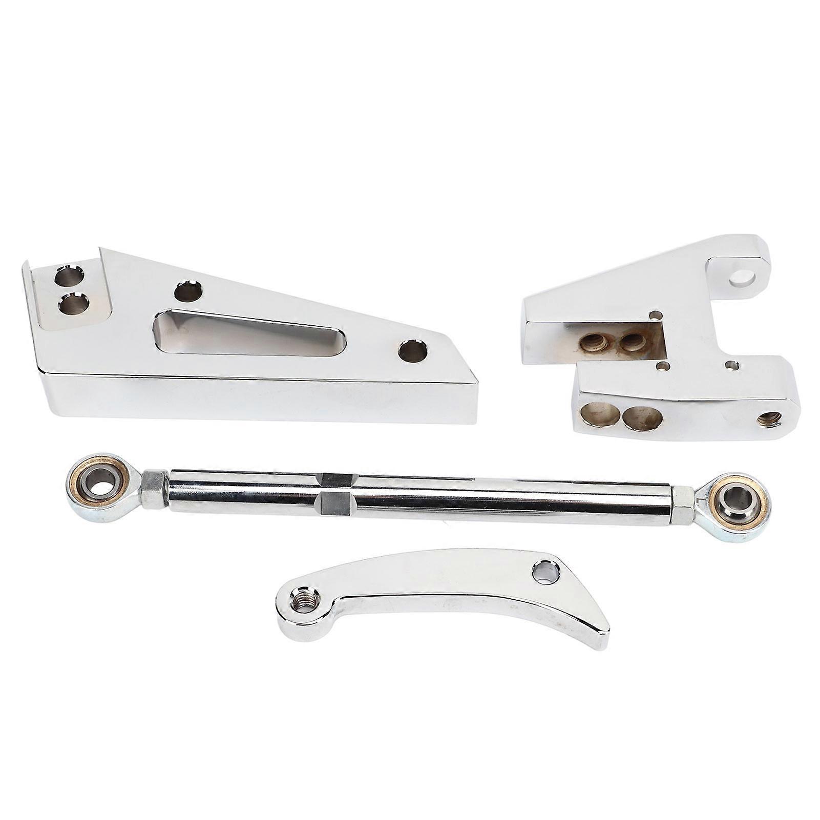 Power Steering Pump Bracket Chrome Polished Surface Replacement for Chevy Small Block SBC Short Water Pump SWP Model NO.55530