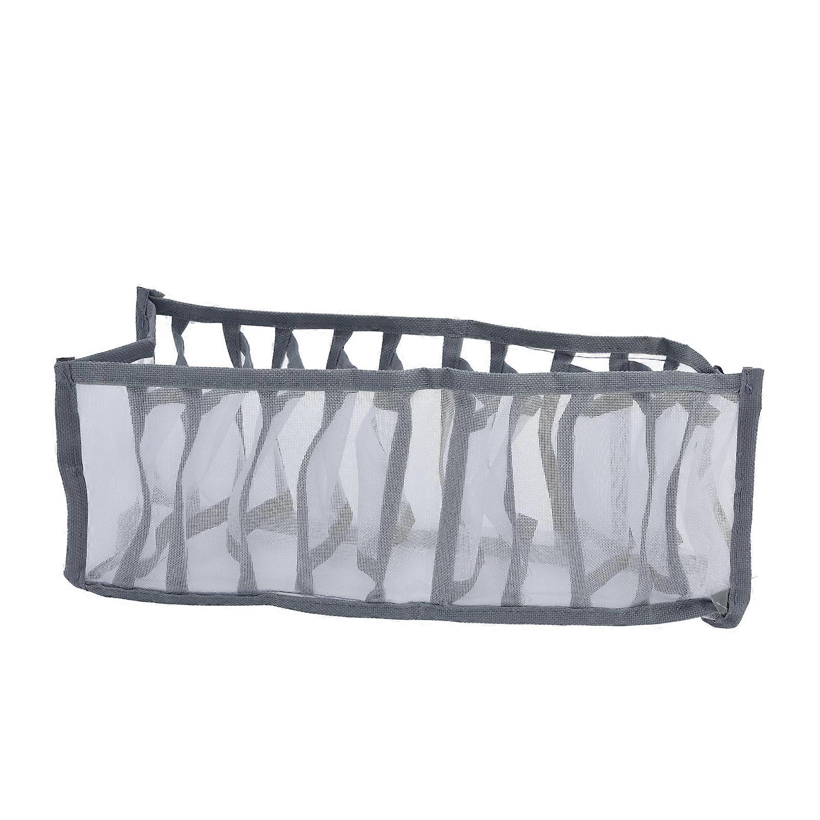 Underwear Organizer Mesh Foldable Breathable Multi Cells Socks Storage Box For Bras Panties11 Cells