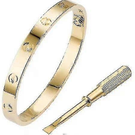 ラグジュアリーデザイナー316lステンレススチール18kゴールドメッキブランドラブねじ込み