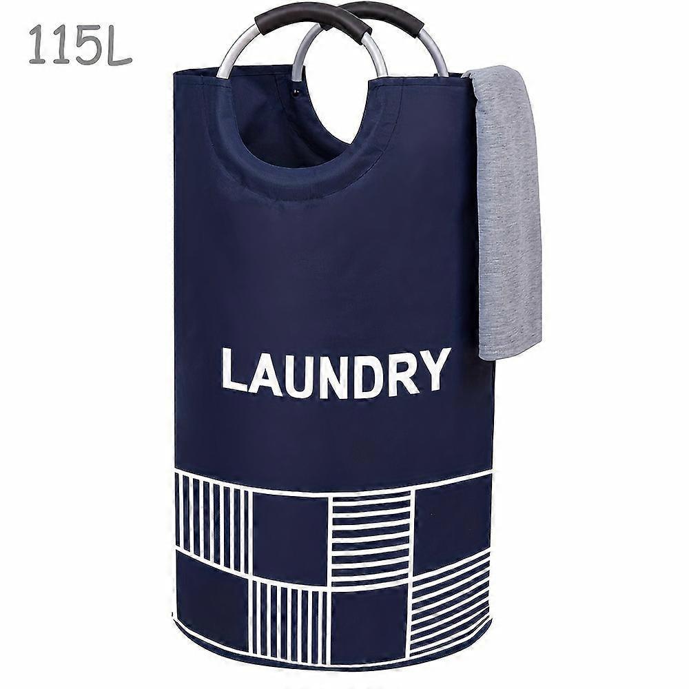 82L/115L Extra Large Collapsible Laundry Basket - Durable, Waterproof, Easy Carry Handles, Stylish, All-In-One Solution for Home Organization and Hote