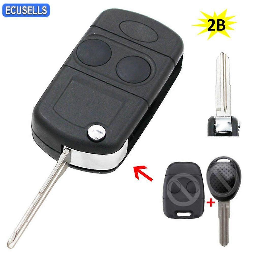Fits FOR Land Rover Freelander 2 Button Conversion Folding FOB Remote Key Shell case
