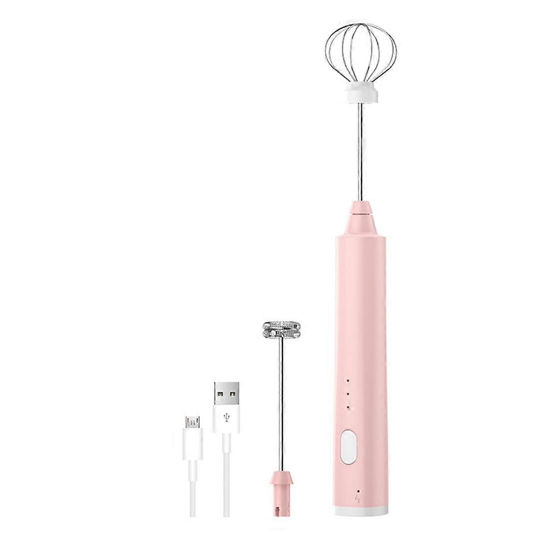 Electric Whisk USB Recharge Three Speed Kitchen Cooking Tool Bubbler Egg Cream Sauce Stirrer Handhe